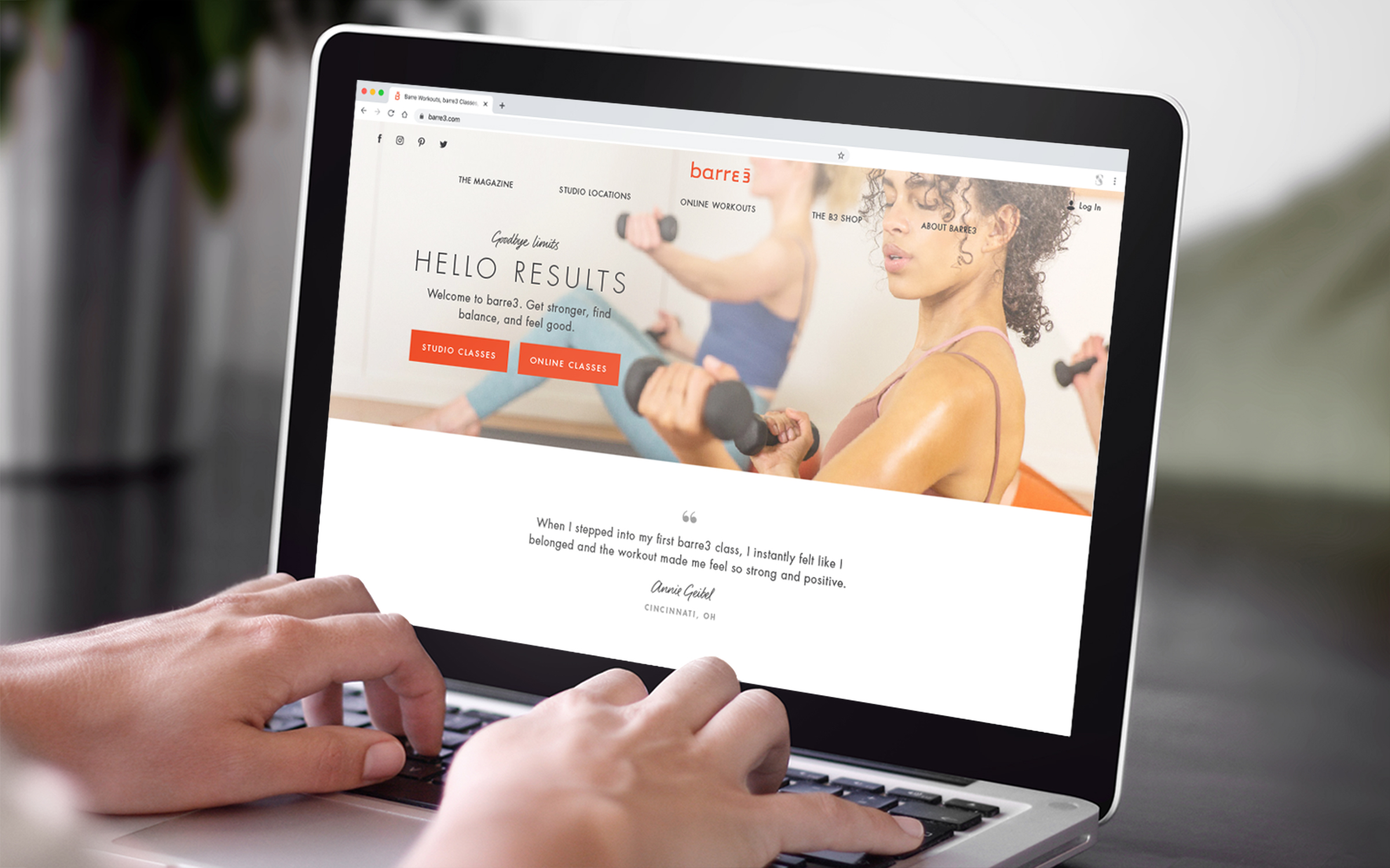 barre3 Rebrand Homepage