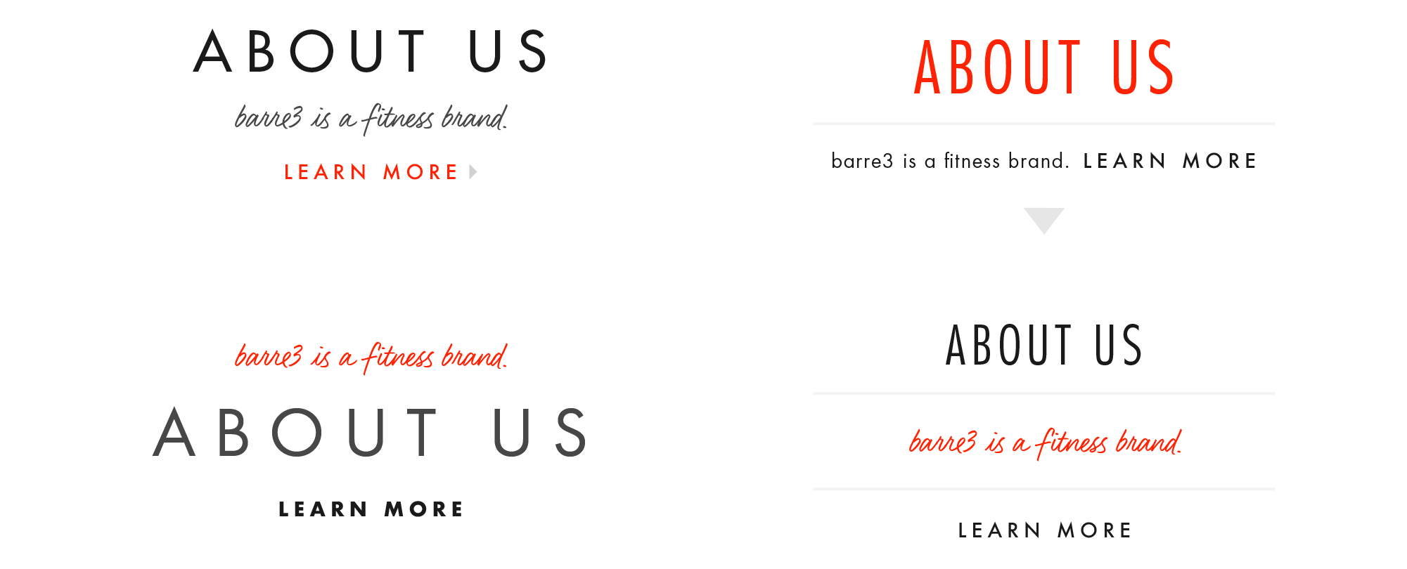 barre3 Rebrand Visual Treatments